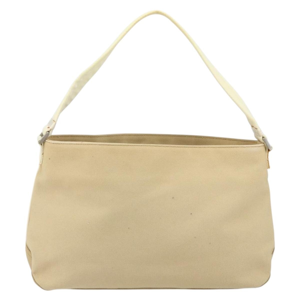 Prada Sport Handbag Canvas Beige Canvas Shoulder Bag Bag (Pre-Owned)