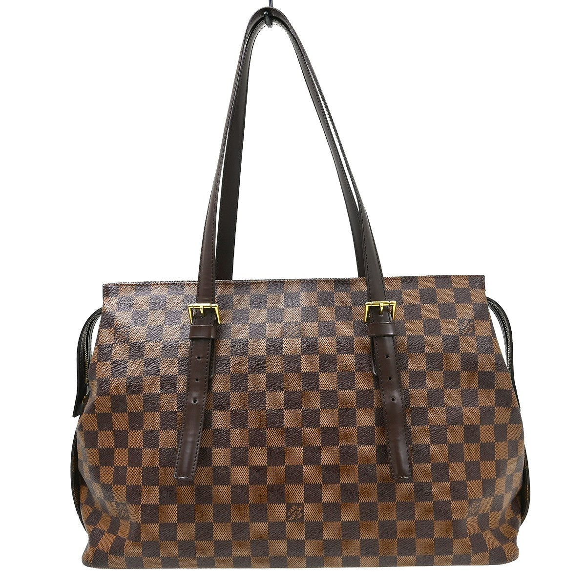 Louis Vuitton Chelsea Handbag Damier Brown Canvas Shoulder Bag Bag (Pre-Owned)