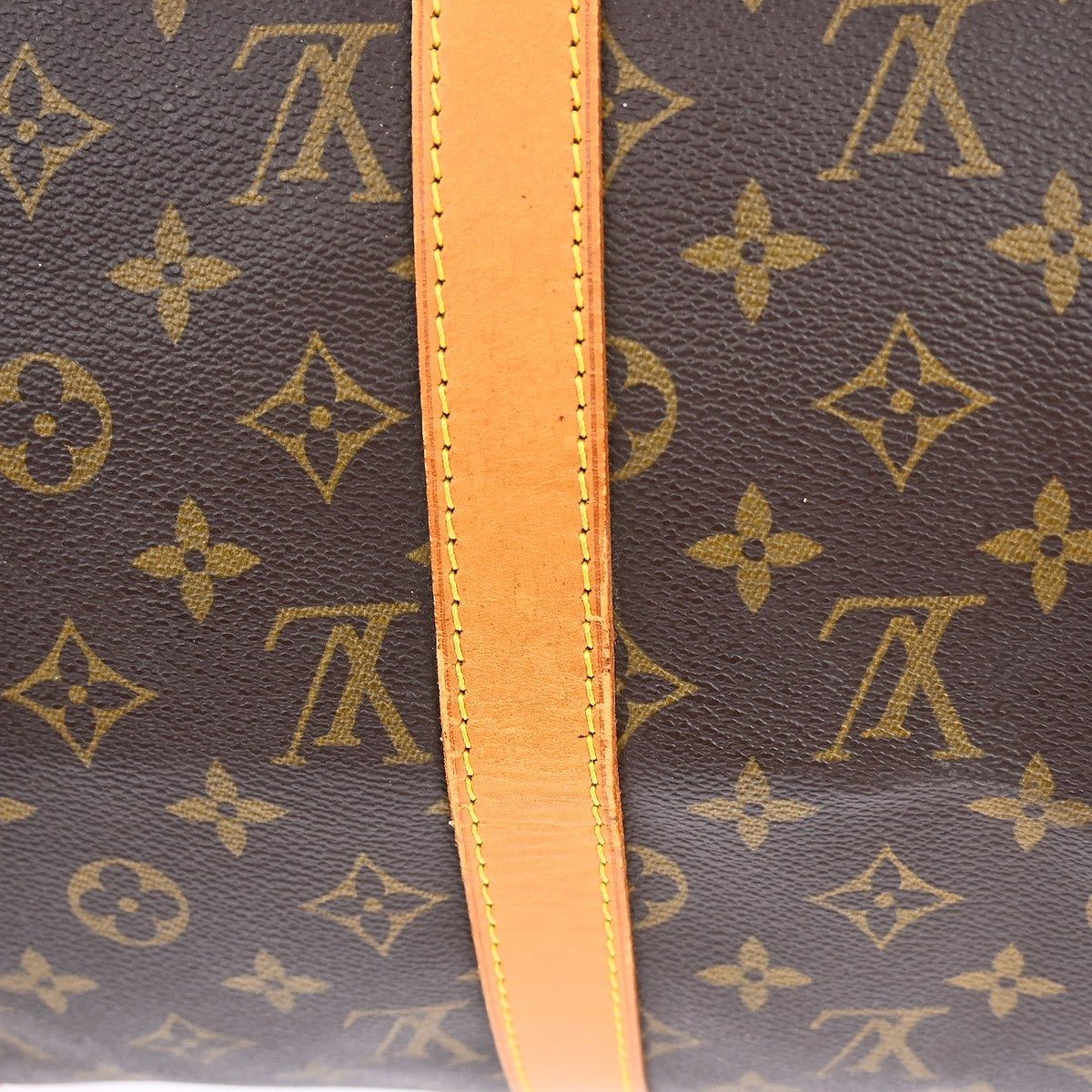 Louis Vuitton Keepall Bag Monogram Canvas Brown Canvas Travel Bag Bag (Pre-Owned)