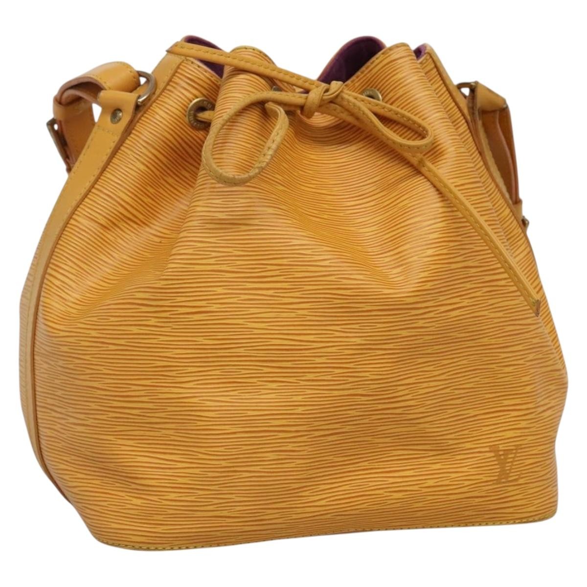 Louis Vuitton Noe Handbag Epi Leather Yellow Leather Bag (Pre-Owned)