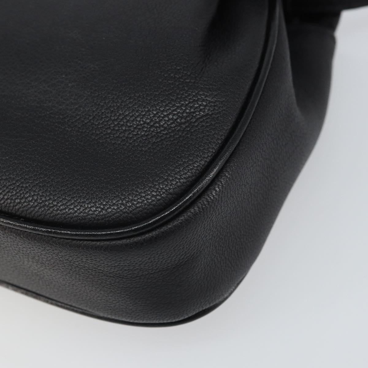 Givenchy Vintage 4G Shoulder Bag Leather Black Leather Shoulder Bag Bag (Pre-Owned)