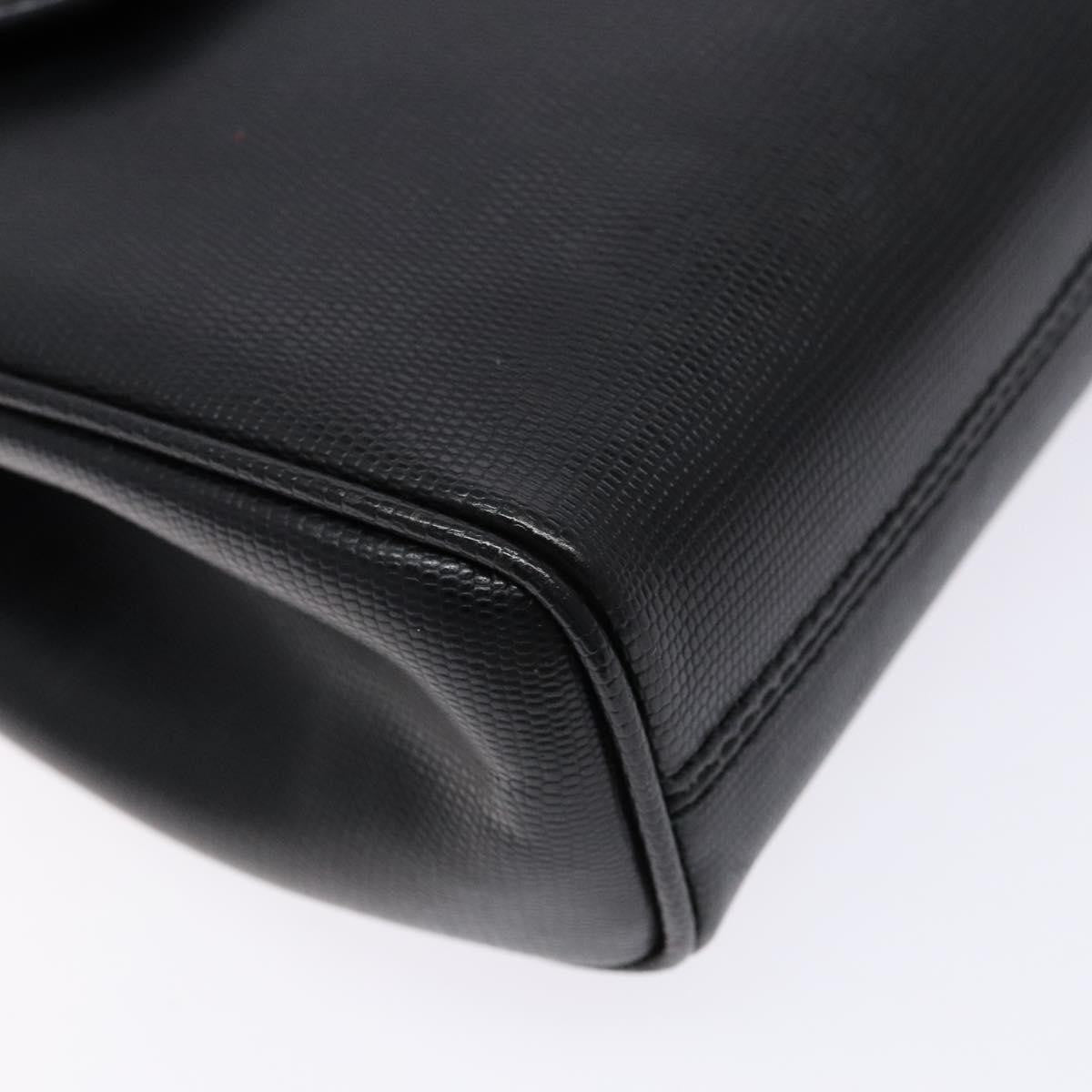 Celine Vintage Circle Logo Crossbody Bag Leather Black Leather Bag (Pre-Owned)