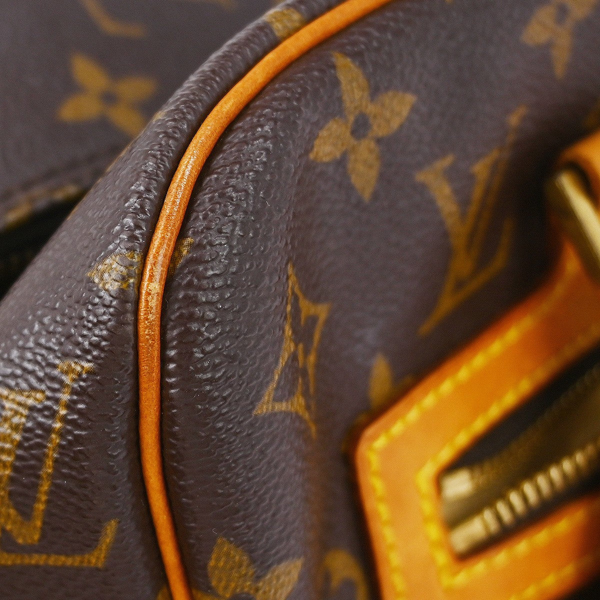 Louis Vuitton Cite Handbag Monogram Canvas Brown Canvas Shoulder Bag Bag (Pre-Owned)