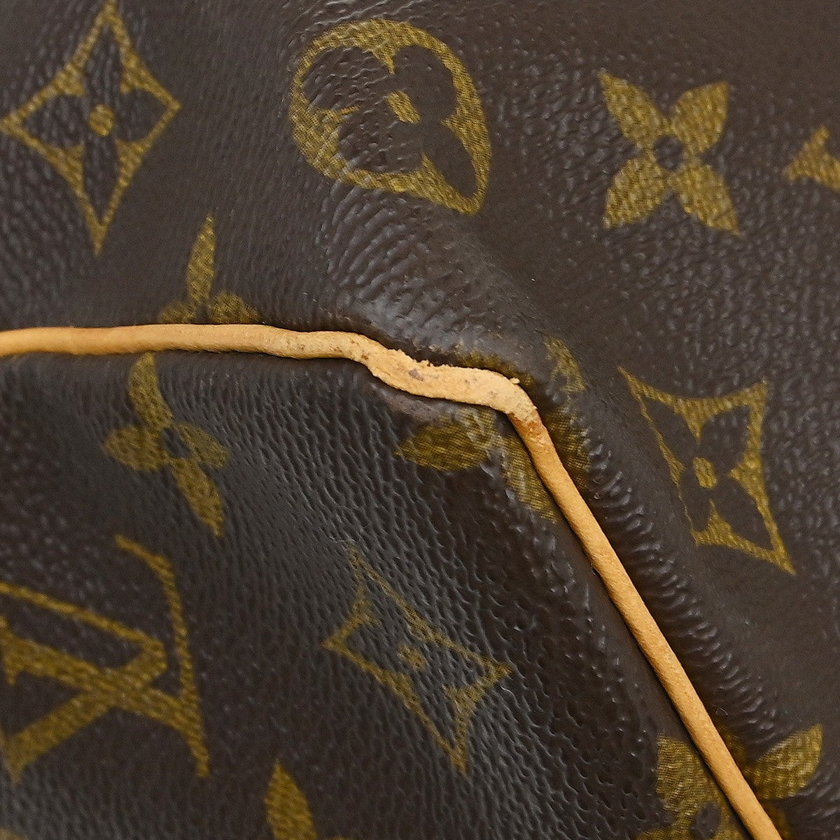 Louis Vuitton Keepall Bag Monogram Canvas Brown Canvas Travel Bag Bag (Pre-Owned)