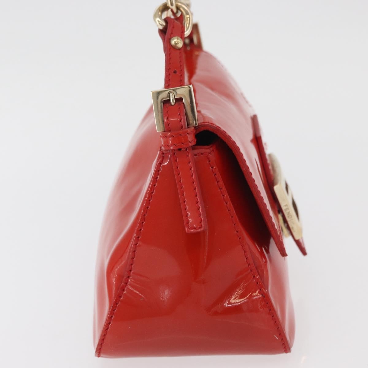 Fendi Forever Mama Bag Patent Red Patent_Leather Shoulder Bag Bag (Pre-Owned)