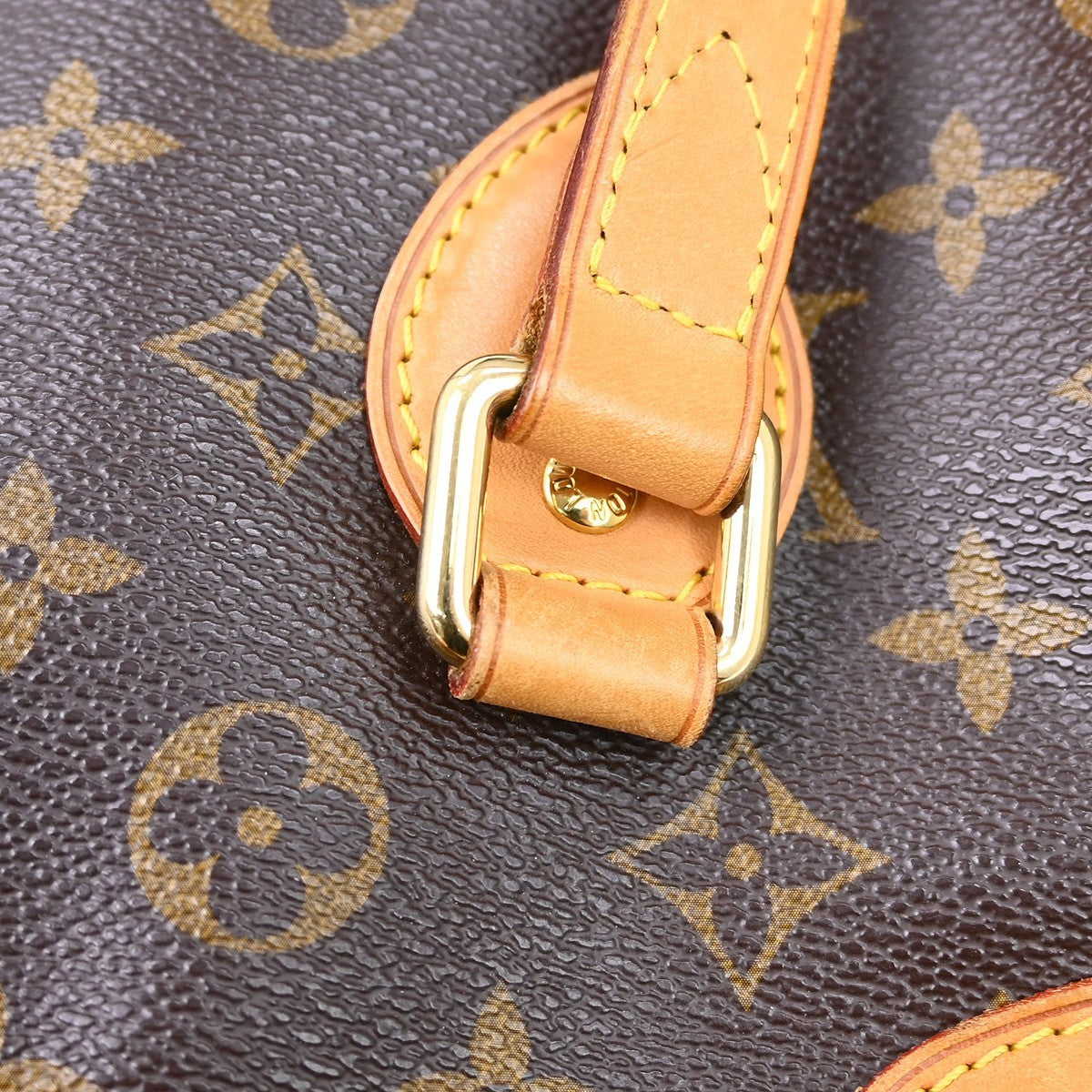 Louis Vuitton Palermo Handbag Monogram Canvas Brown Canvas Tote Bag Bag (Pre-Owned)