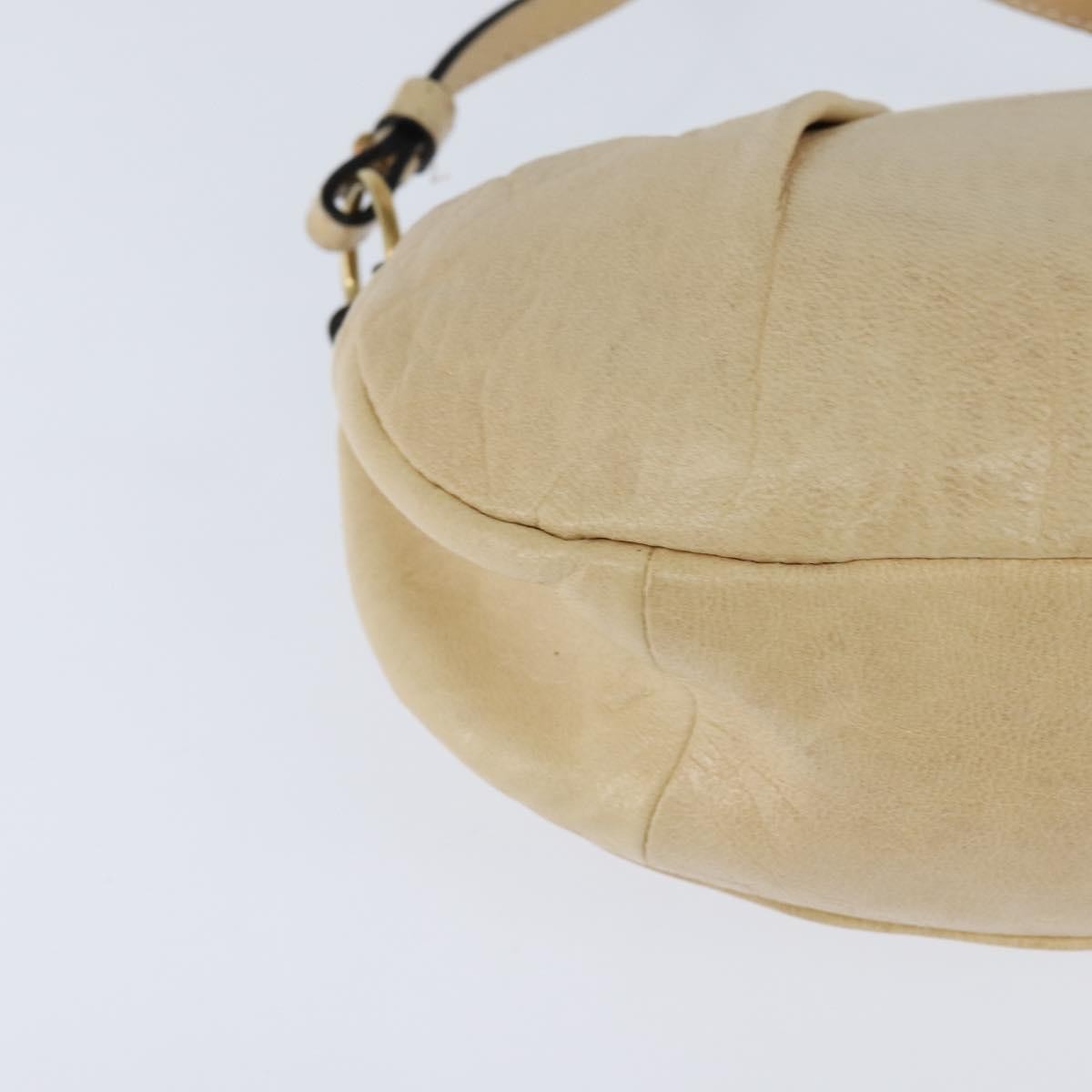 Chloe Vintage Shoulder Bag Leather Beige Leather Shoulder Bag Bag (Pre-Owned)