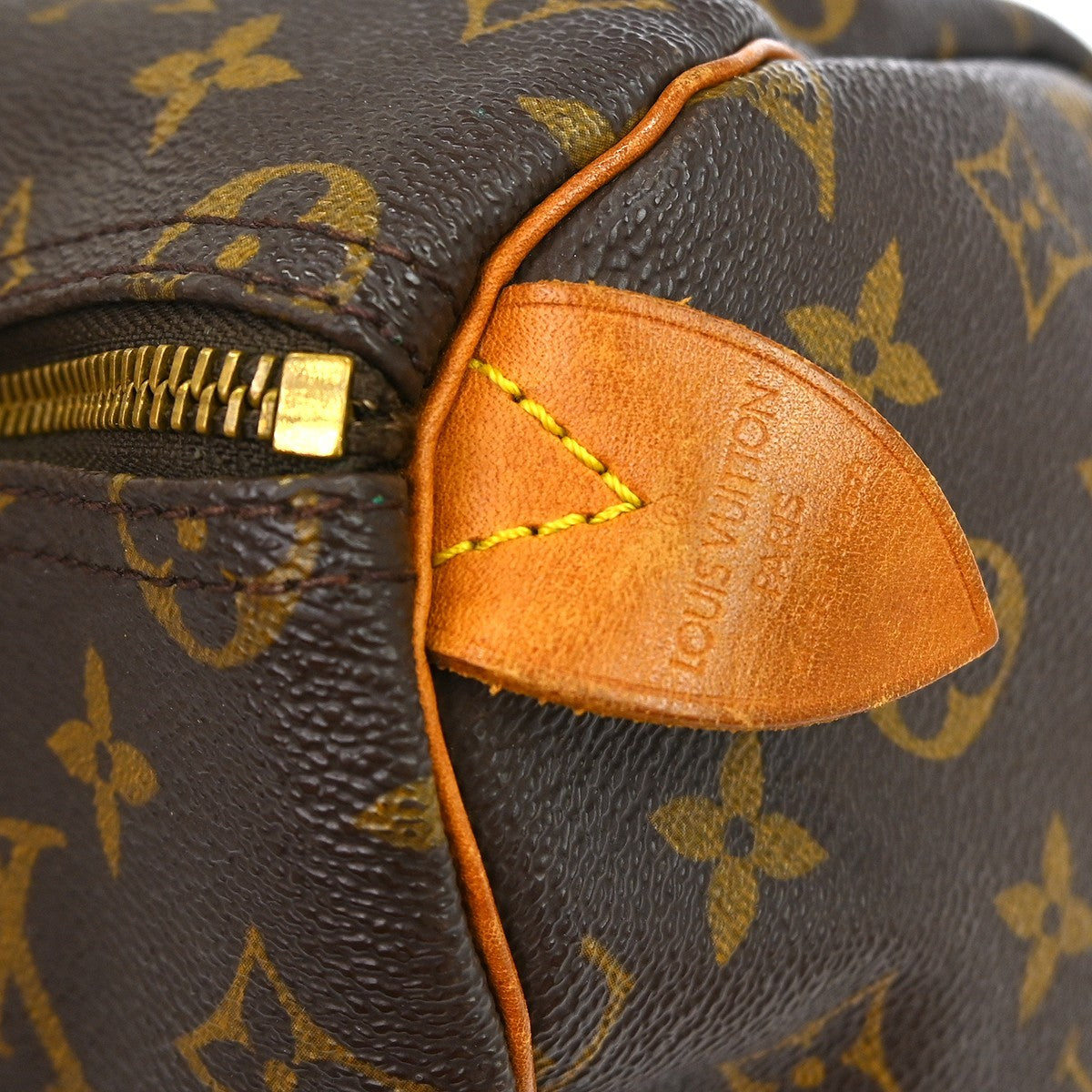 Louis Vuitton Speedy Handbag Monogram Canvas Brown Canvas Handbag (Pre-Owned)