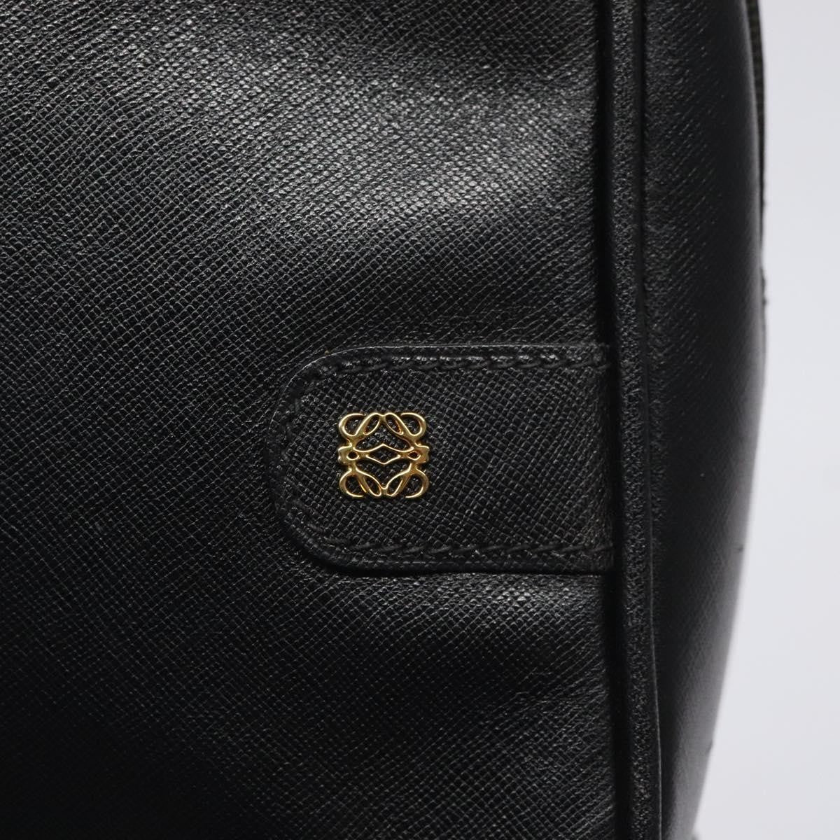 Loewe Anagram Clutch Bag Leather Black Leather Clutche & Pouche Bag (Pre-Owned)