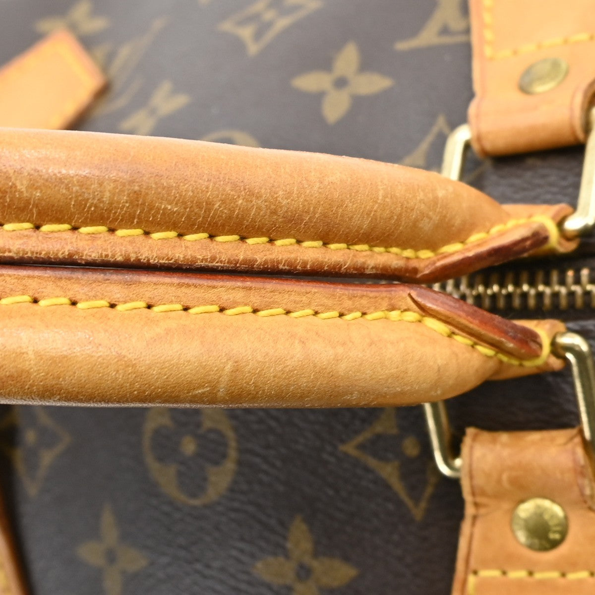 Louis Vuitton Speedy Handbag Monogram Canvas Brown Canvas Handbag (Pre-Owned)