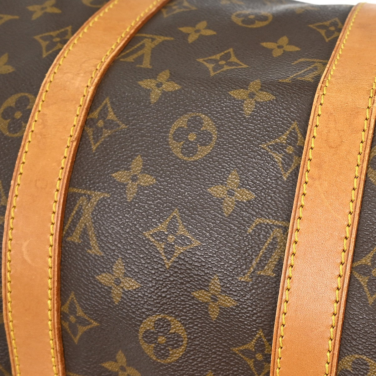 Louis Vuitton Keepall Bag Monogram Canvas Brown Canvas Travel Bag Bag (Pre-Owned)