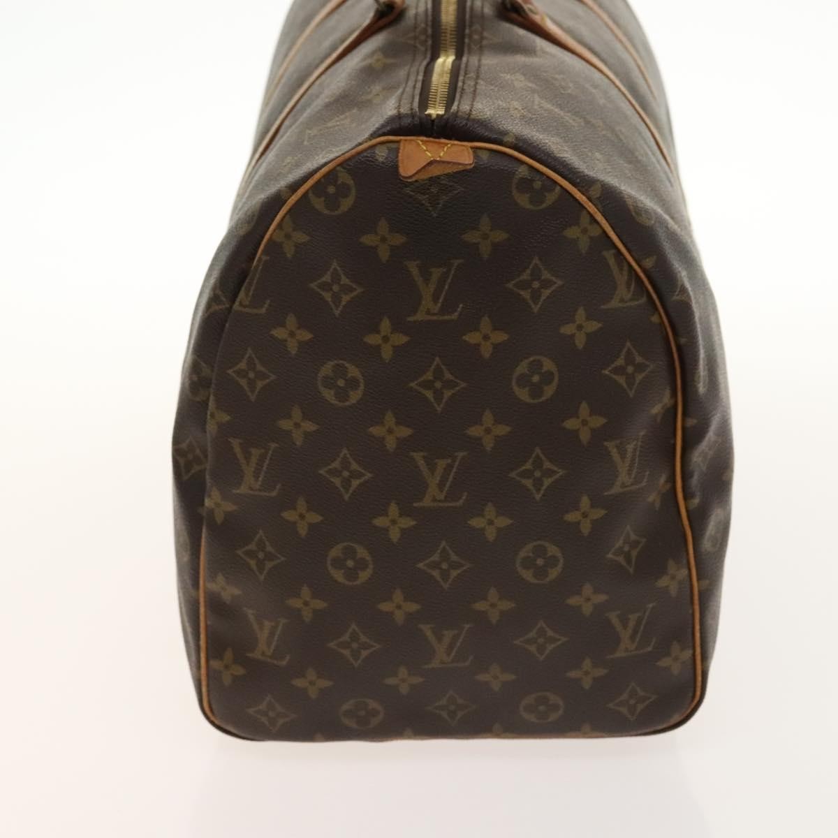 Louis Vuitton Keepall Bag Monogram Canvas Brown Canvas Travel Bag Bag (Pre-Owned)