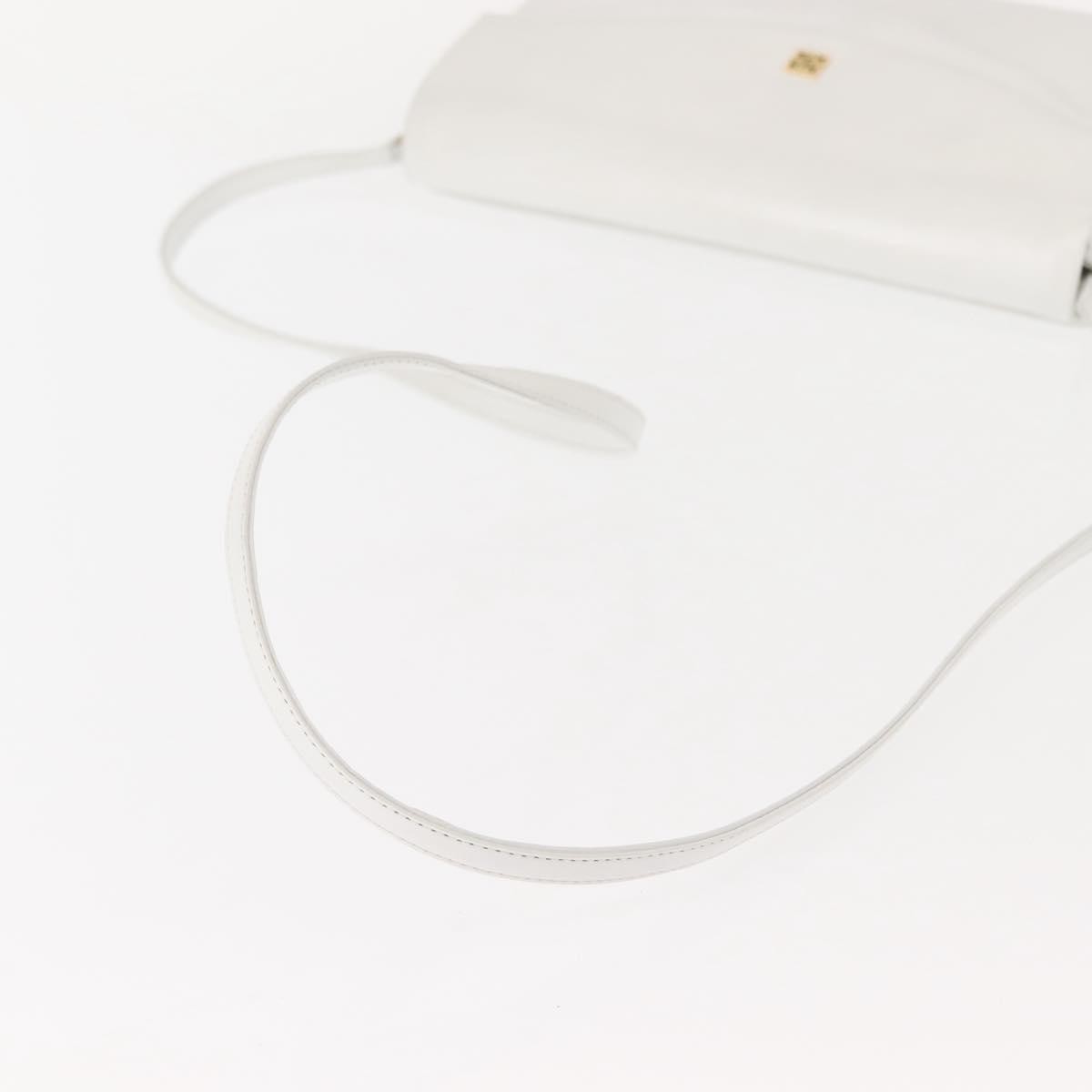 Givenchy Shoulder Bag Leather White Leather Shoulder Bag Bag (Pre-Owned)