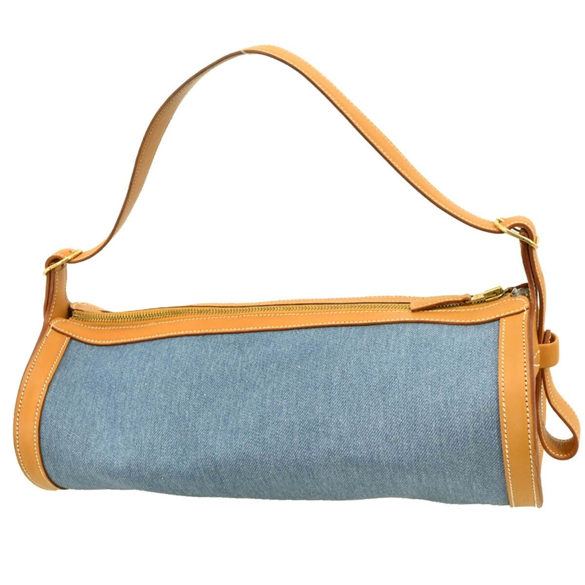 Hermes Sac Doremi Bag Denim With Leather Blue Denim_Jeans Shoulder Bag Bag (Pre-Owned)