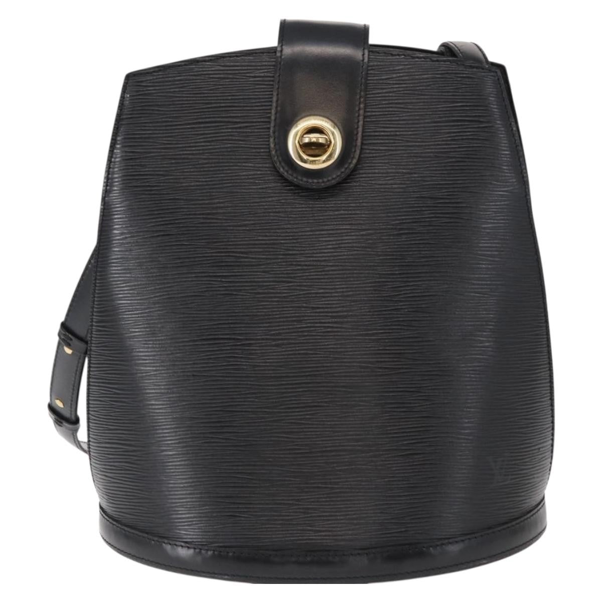 Louis Vuitton Cluny Shoulder Bag Epi Leather Black Leather Shoulder Bag Bag (Pre-Owned)