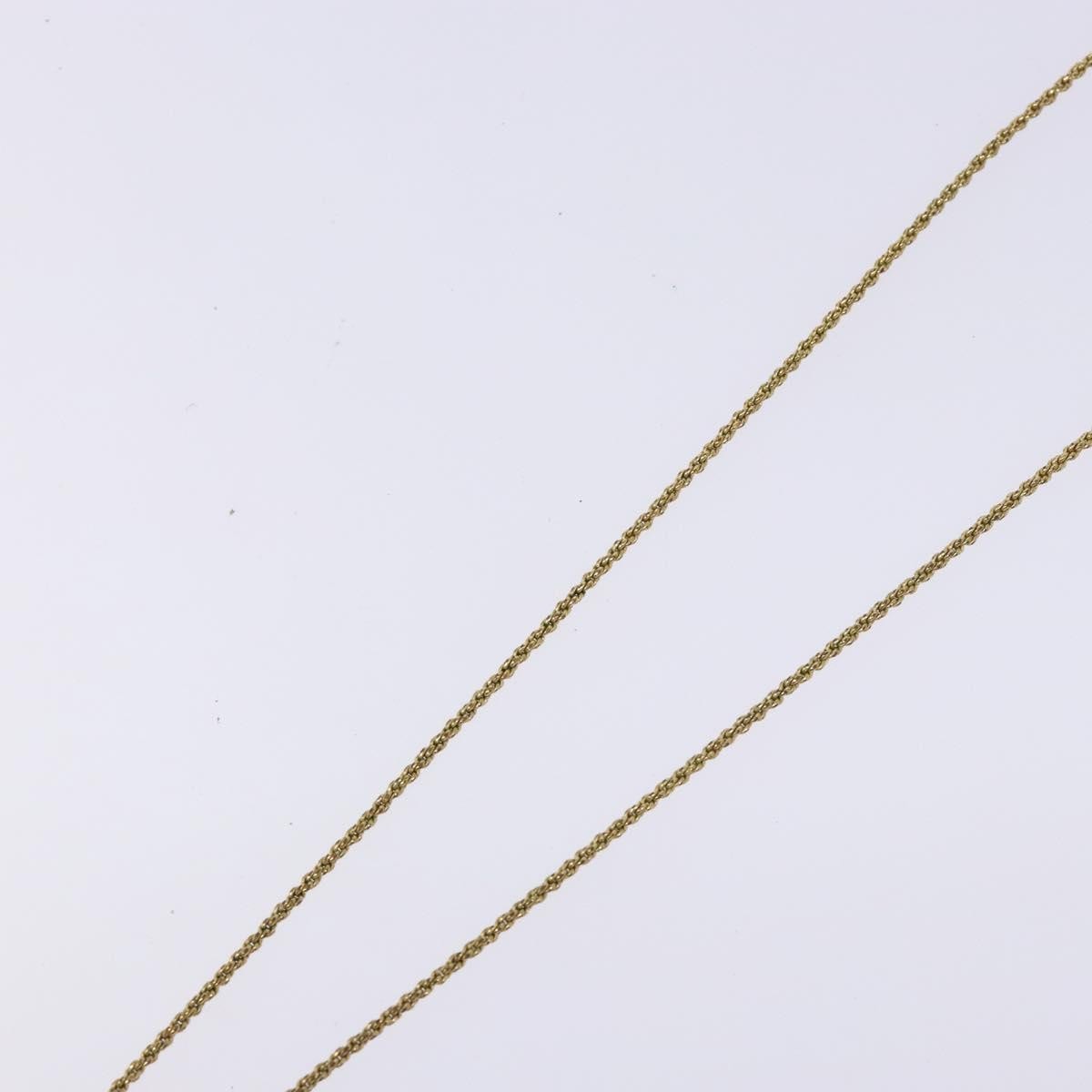 Christian Dior Cd Round Pendant Necklace Metal And Crystals Gold Metal Jewelry (Pre-Owned)