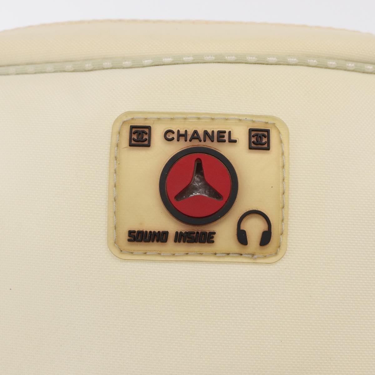 Chanel Sport Line Camera Crossbody Bag Nylon White Nylon Shoulder Bag Bag (Pre-Owned)