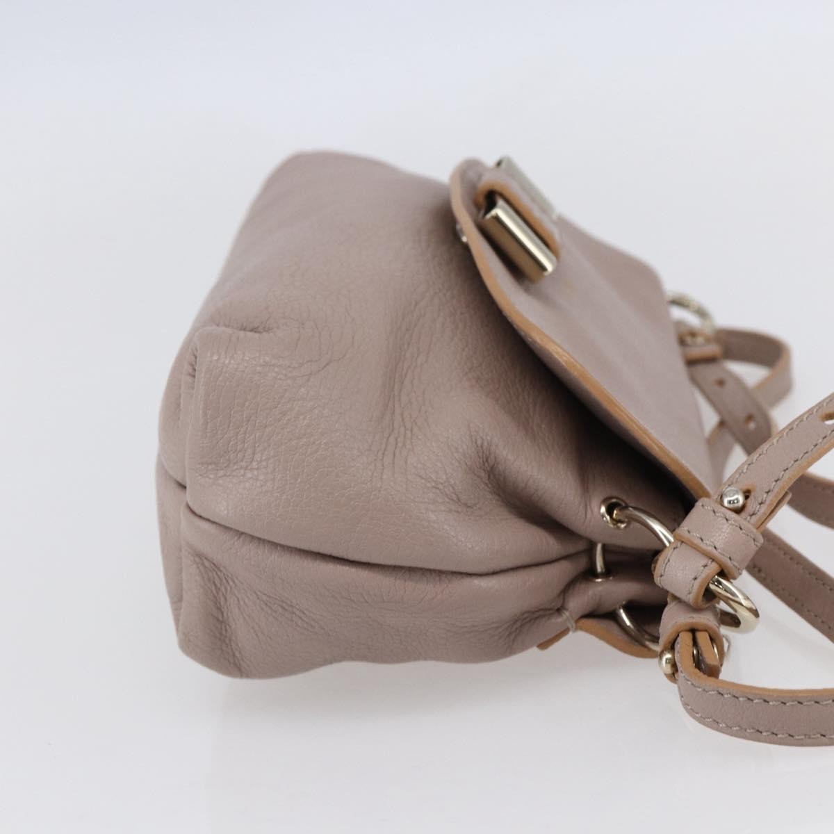 Chloe Lily Shoulder Bag Leather Pink Leather Shoulder Bag Bag (Pre-Owned)
