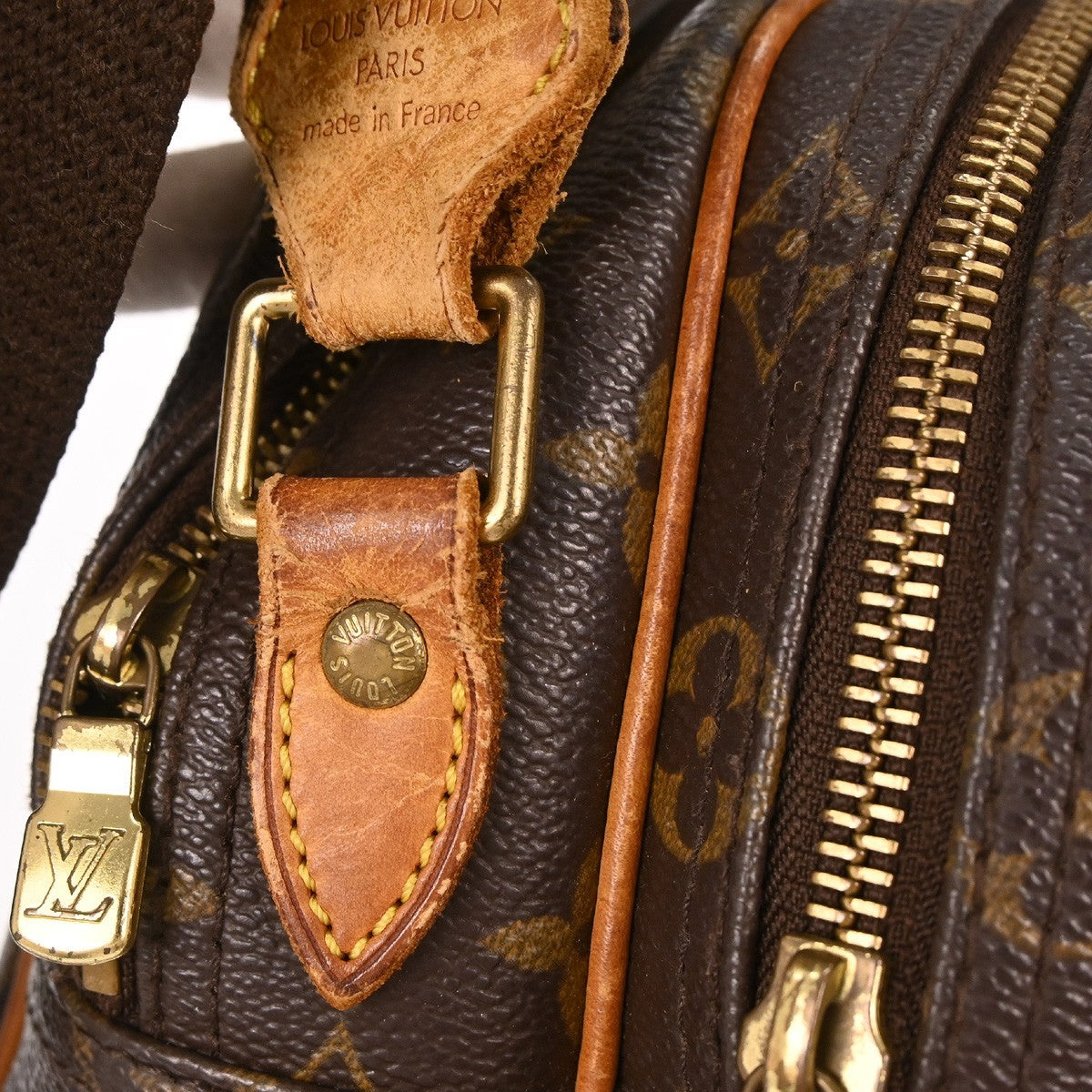 Louis Vuitton Reporter Bag Monogram Canvas Brown Canvas Shoulder Bag Bag (Pre-Owned)