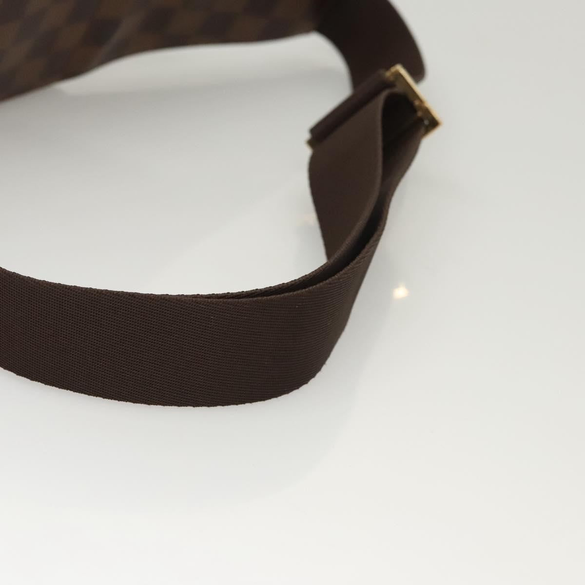 Louis Vuitton Geronimos Waist Bag Damier Brown Canvas Shoulder Bag Bag (Pre-Owned)