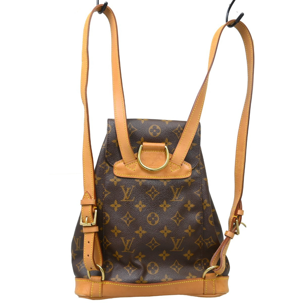 Louis Vuitton Vintage Montsouris Backpack Monogram Canvas Brown Canvas Backpack Bag (Pre-Owned)