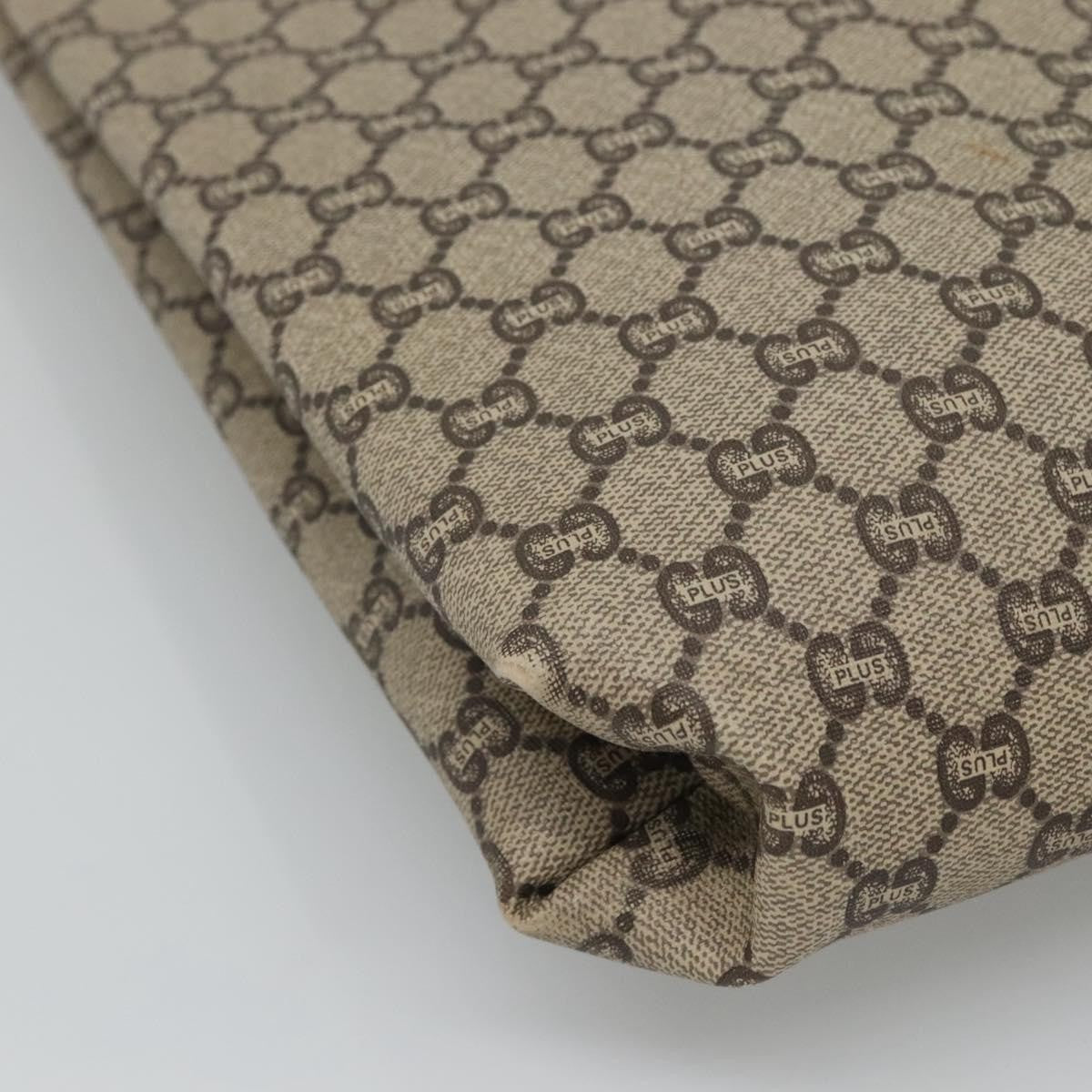 Gucci Vintage Web Strap Tote Gg Coated Canvas Beige Canvas Tote Bag Bag (Pre-Owned)