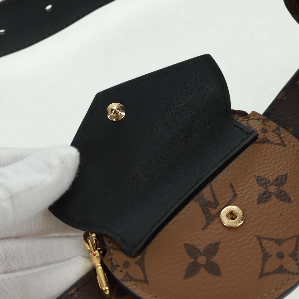 Louis Vuitton Daily Multi Pocket Belt Monogram Canvas Brown Canvas Wallets Accessory (Pre-Owned)