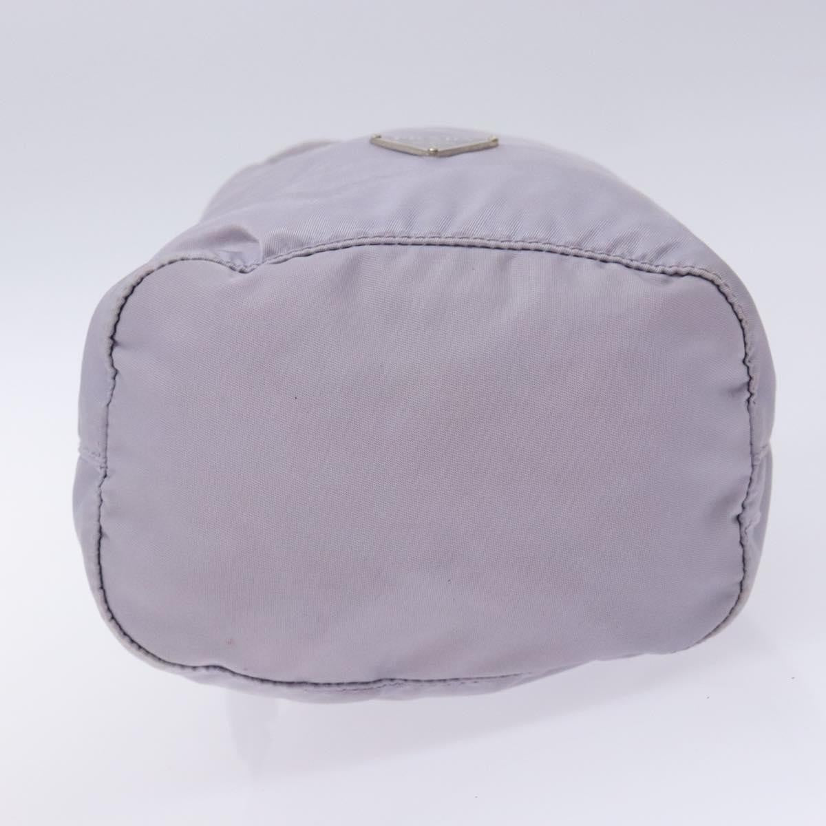 Prada Vela Drawstring Bucket Pouch Tessuto Purple Nylon Bag (Pre-Owned)