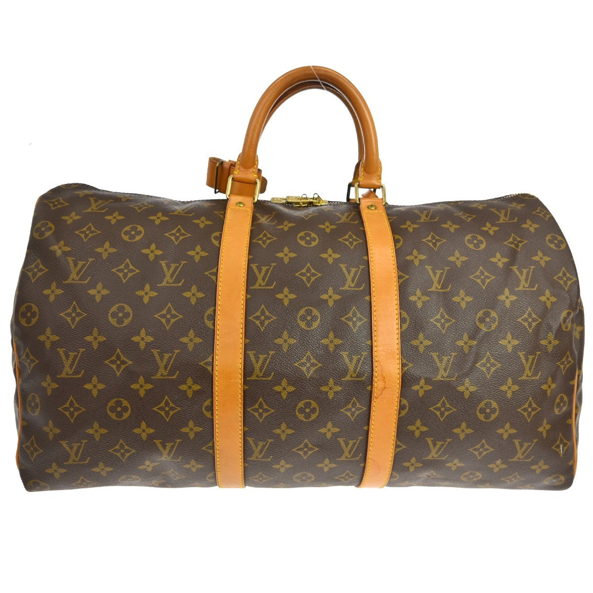 Louis Vuitton Keepall Bag Monogram Canvas Brown Canvas Travel Bag Bag (Pre-Owned)