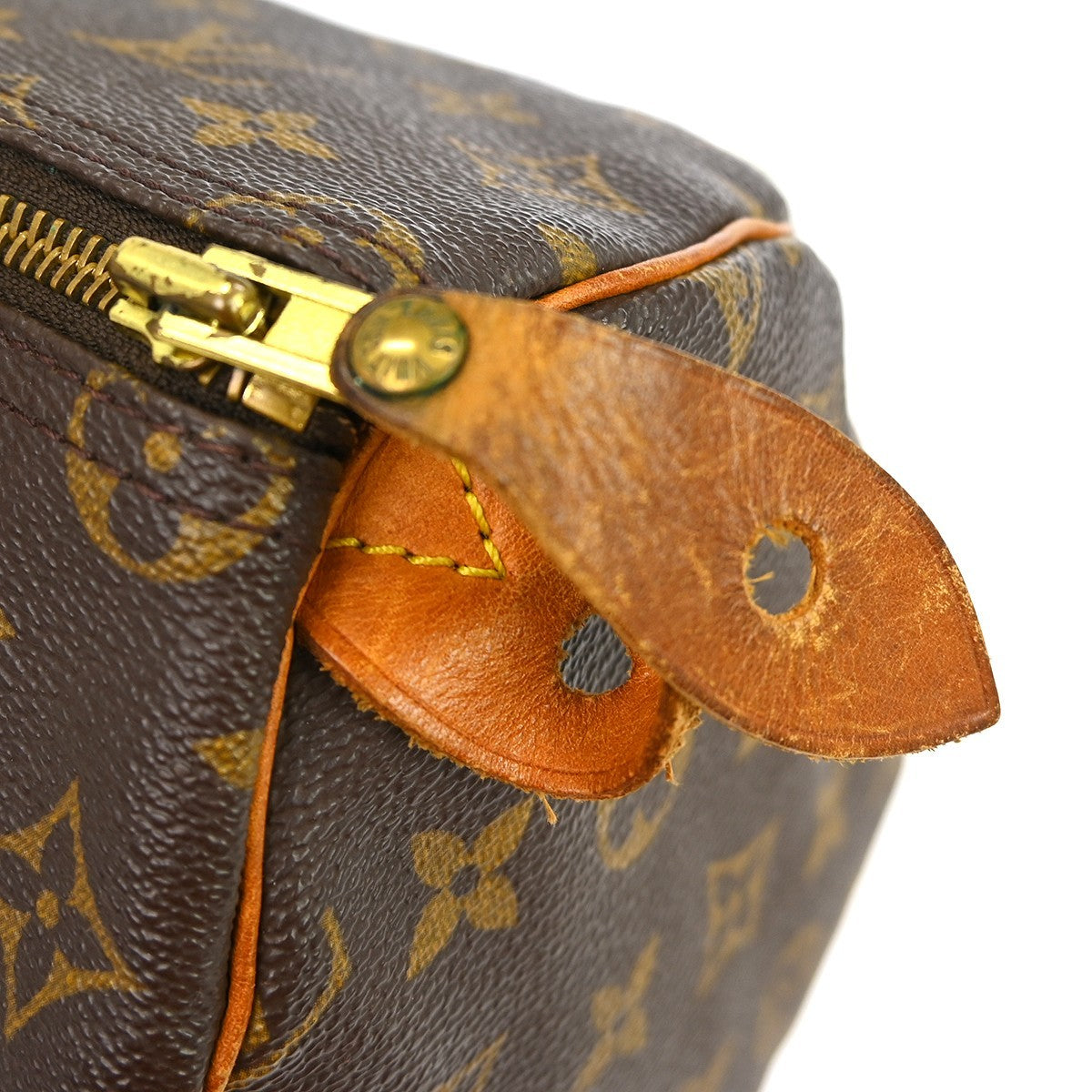 Louis Vuitton Speedy Handbag Monogram Canvas Brown Canvas Handbag (Pre-Owned)