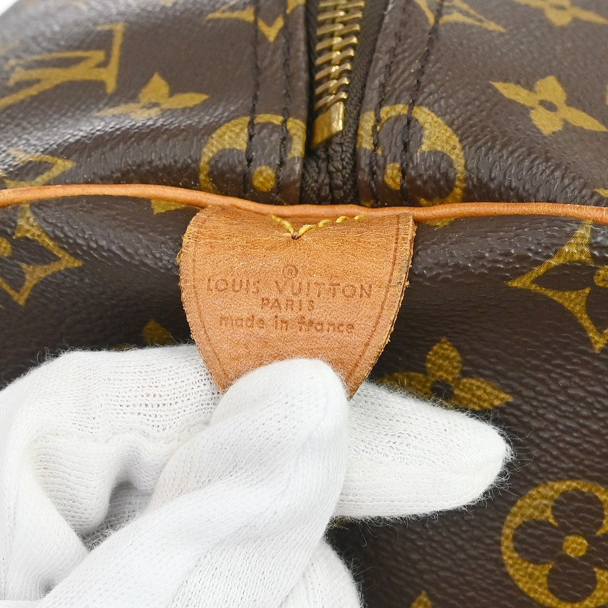 Louis Vuitton Keepall Bag Monogram Canvas Brown Canvas Travel Bag Bag (Pre-Owned)