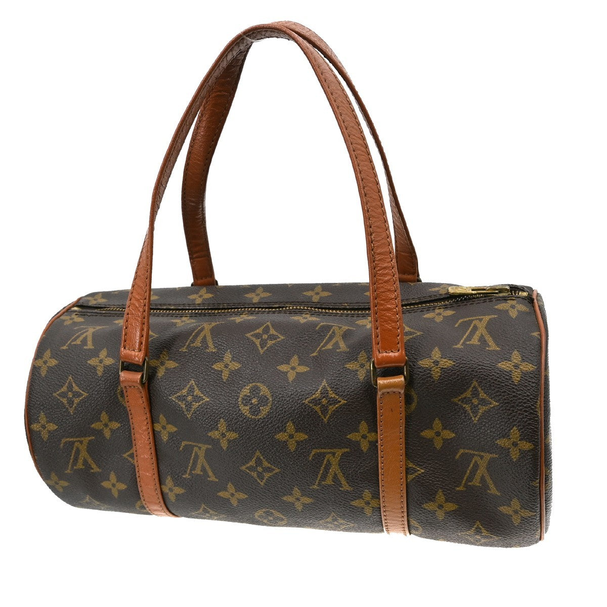 Louis Vuitton Papillon Handbag Monogram Canvas Brown Canvas Handbag (Pre-Owned)