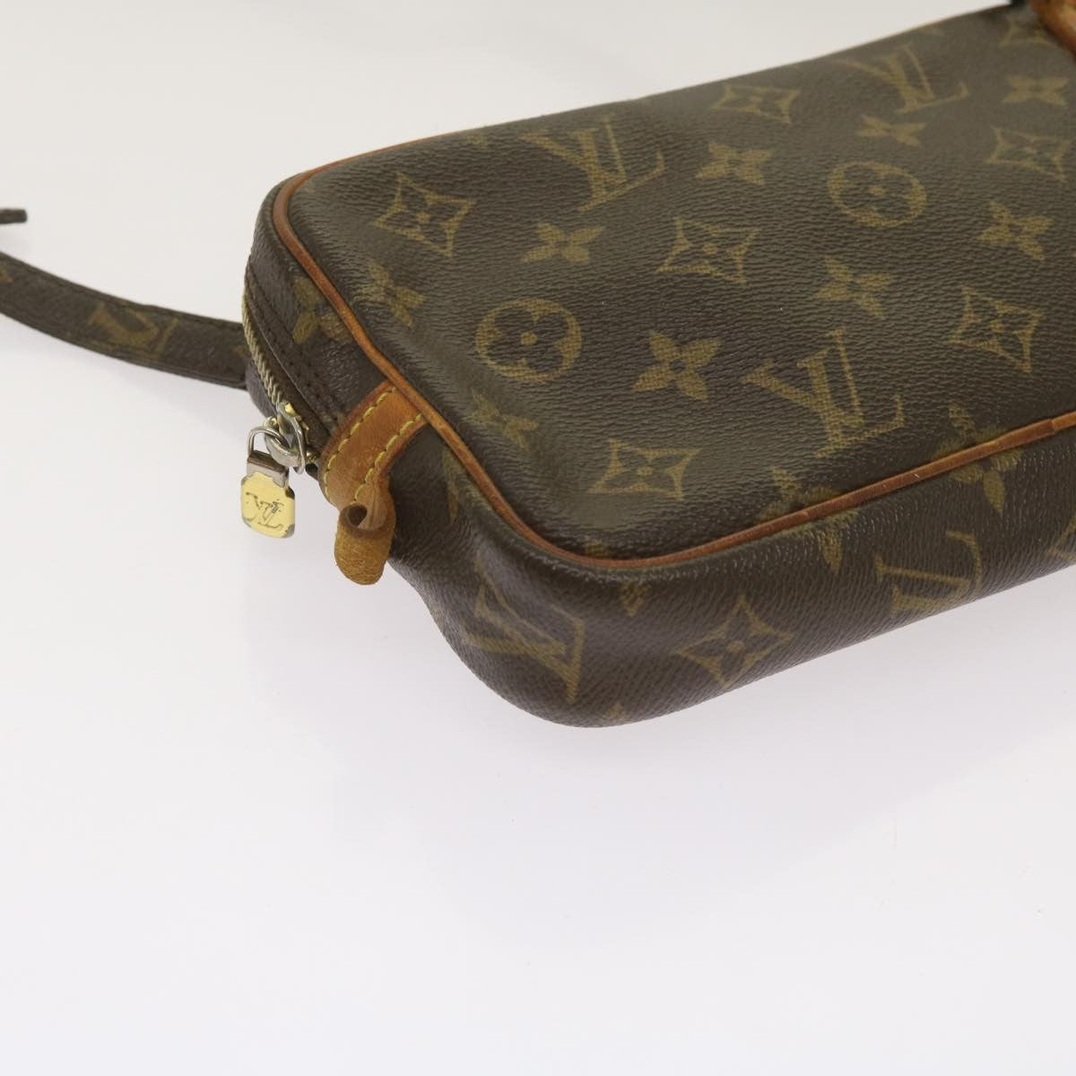 Louis Vuitton Pochette Marly Bandouliere Bag Monogram Canvas Brown Canvas Shoulder Bag Bag (Pre-Owned)