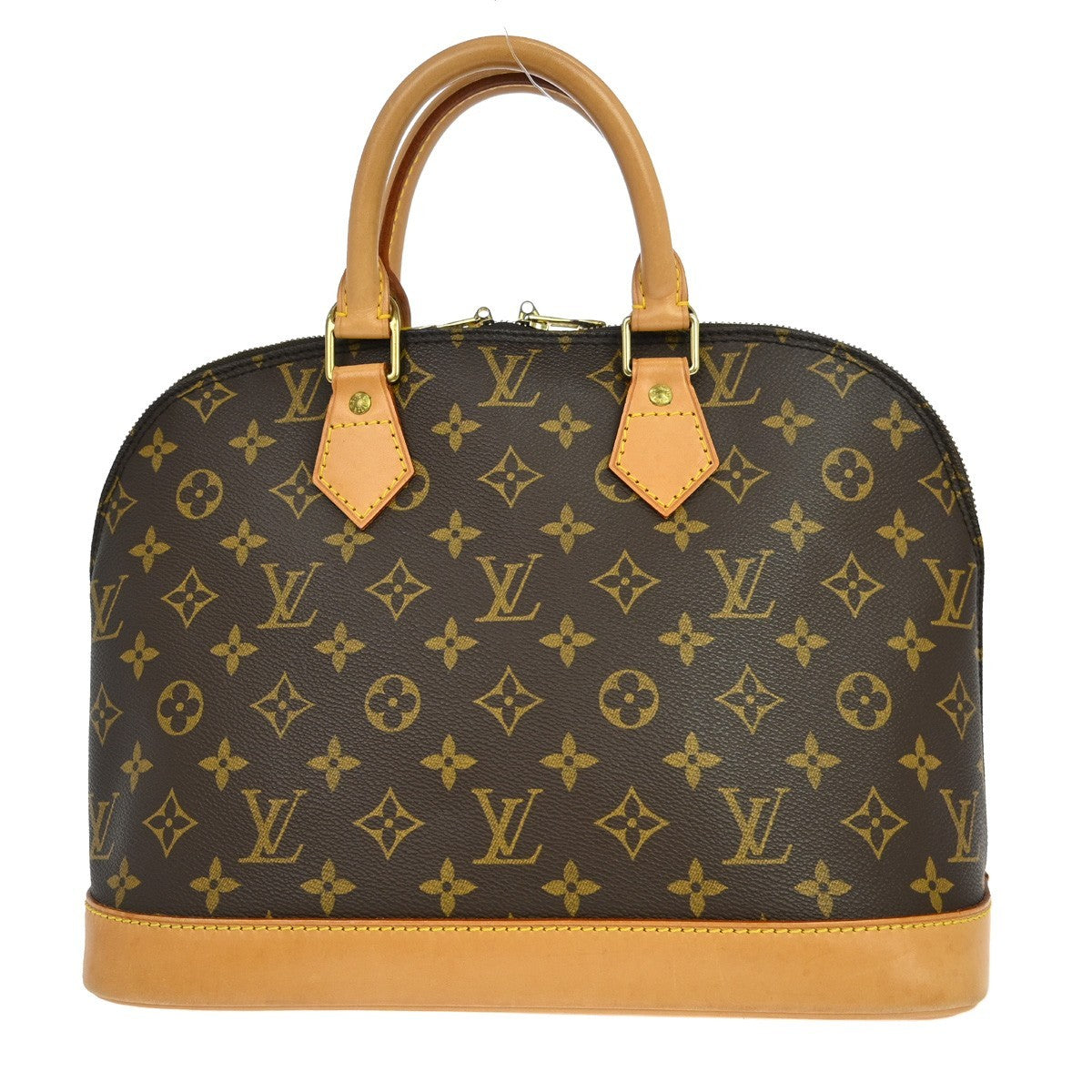 Louis Vuitton Alma Handbag Monogram Canvas Brown Canvas Handbag (Pre-Owned)