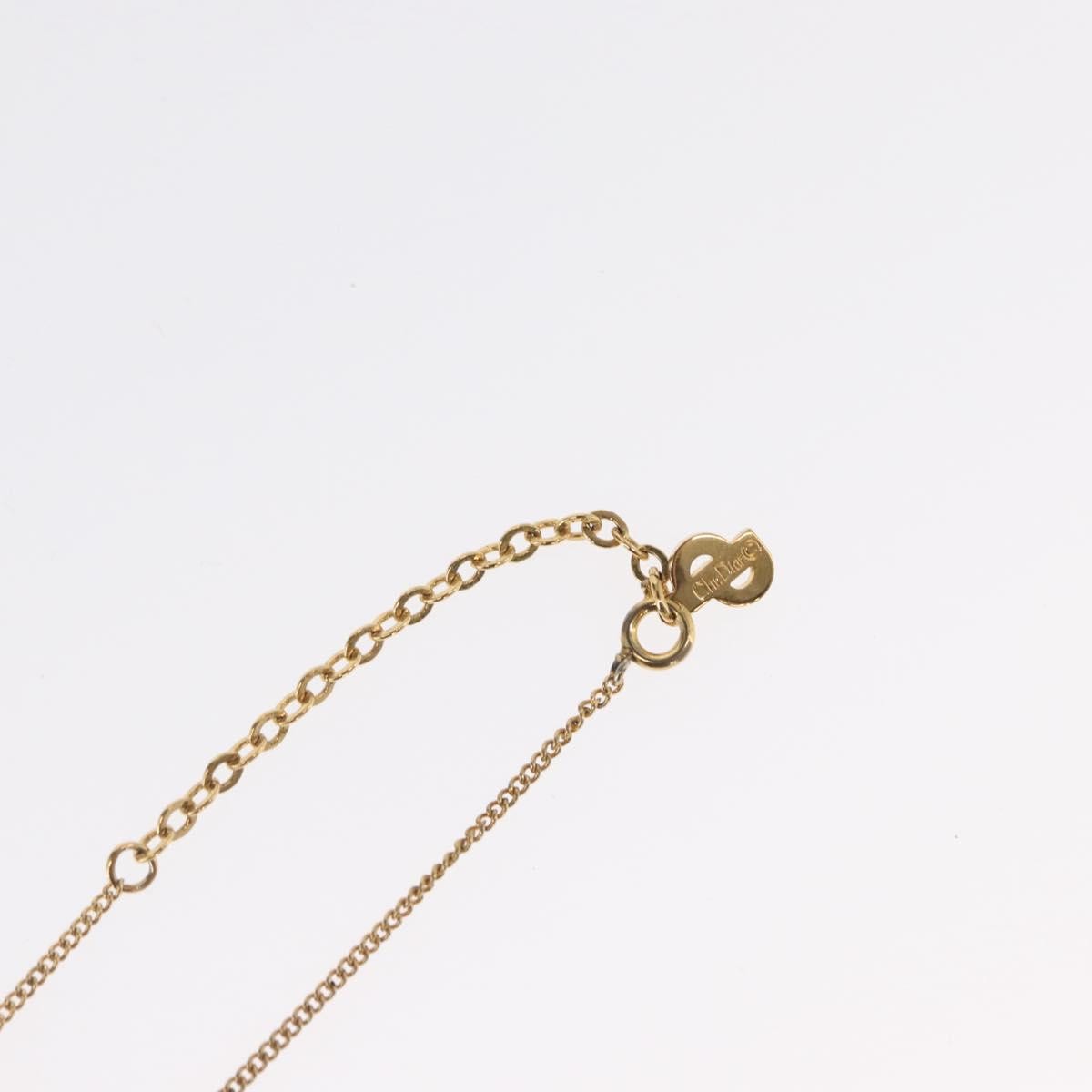 Christian Dior Cd Round Pendant Necklace Metal Gold Metal Necklace Jewelry (Pre-Owned)
