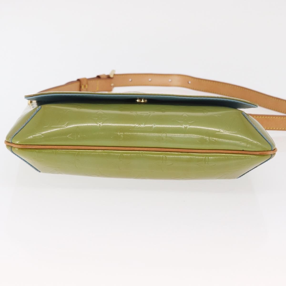 Louis Vuitton Thompson Street Handbag Monogram Vernis Green Patent_Leather Shoulder Bag Bag (Pre-Owned)
