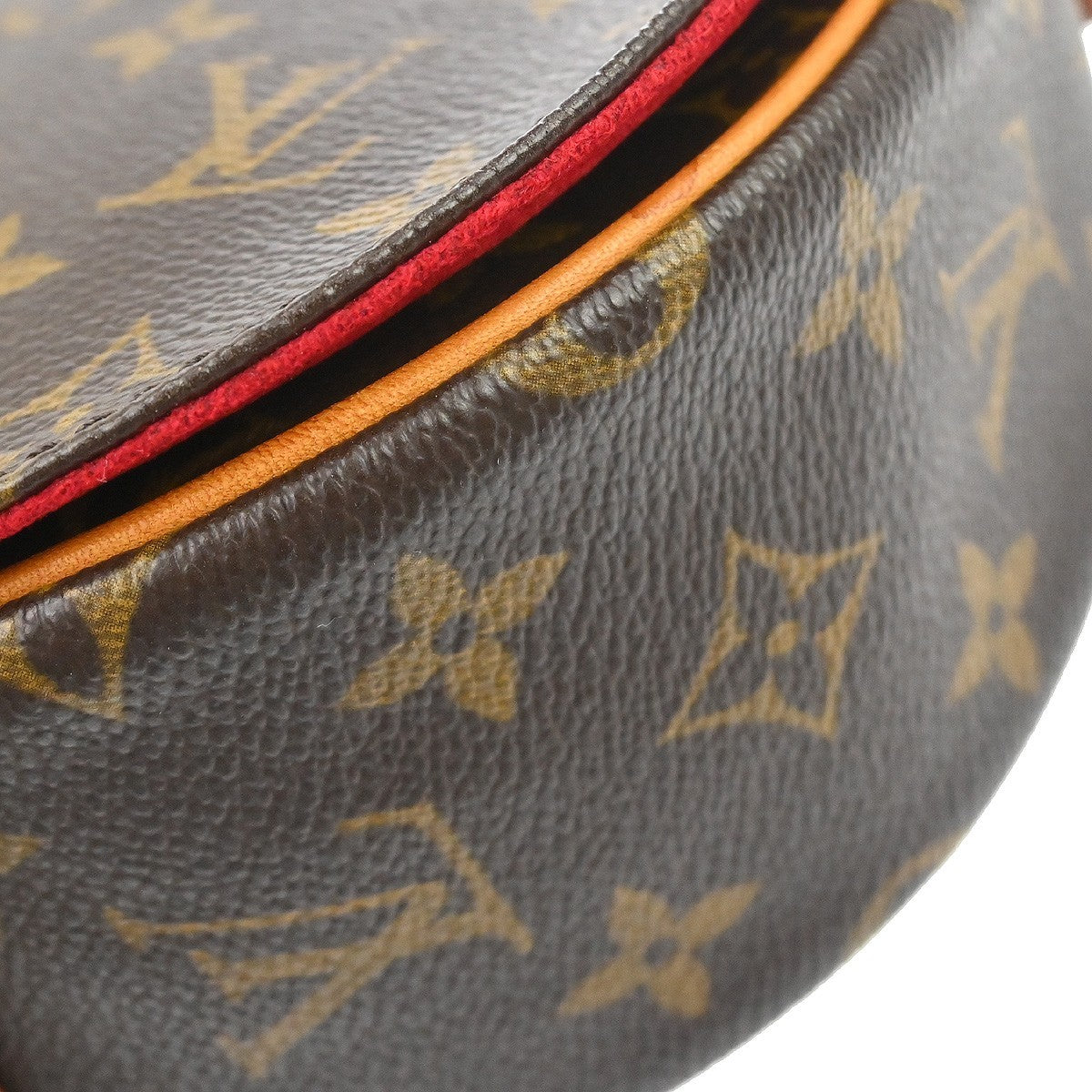 Louis Vuitton Tambourine Handbag Monogram Canvas Brown Canvas Shoulder Bag Bag (Pre-Owned)