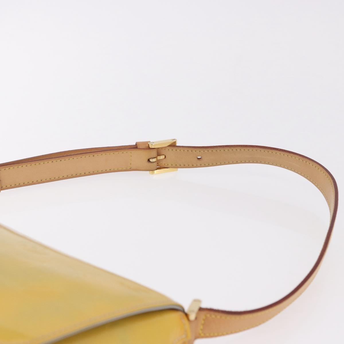 Louis Vuitton Thompson Street Handbag Monogram Vernis Yellow Patent_Leather Shoulder Bag Bag (Pre-Owned)