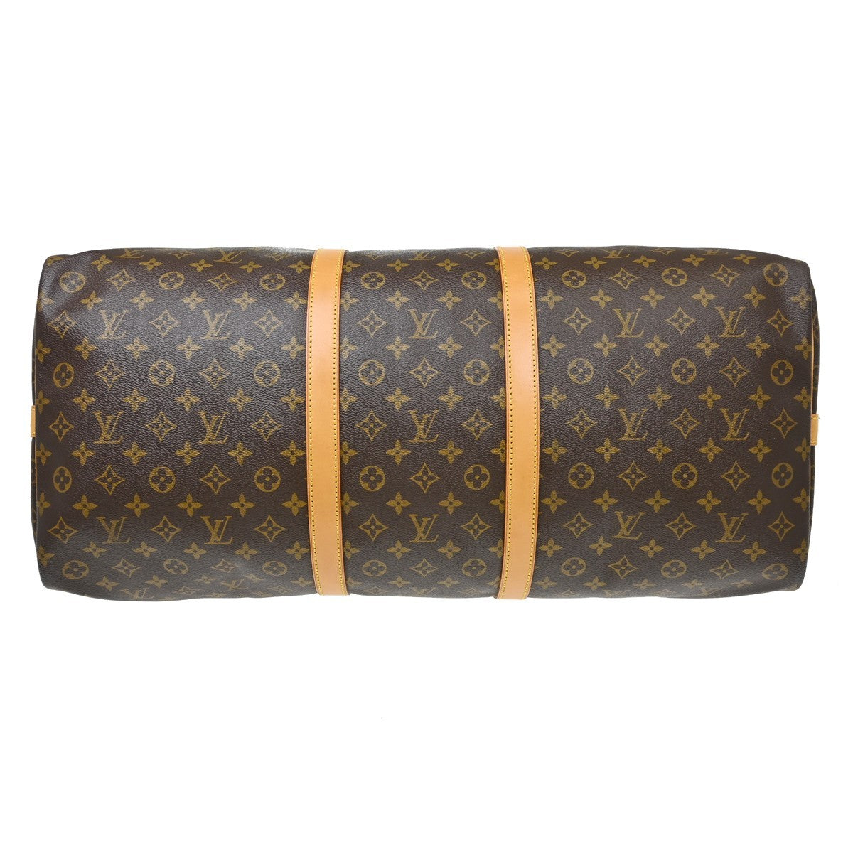 Louis Vuitton Keepall Bandouliere Bag Monogram Canvas Brown Canvas Travel Bag Bag (Pre-Owned)