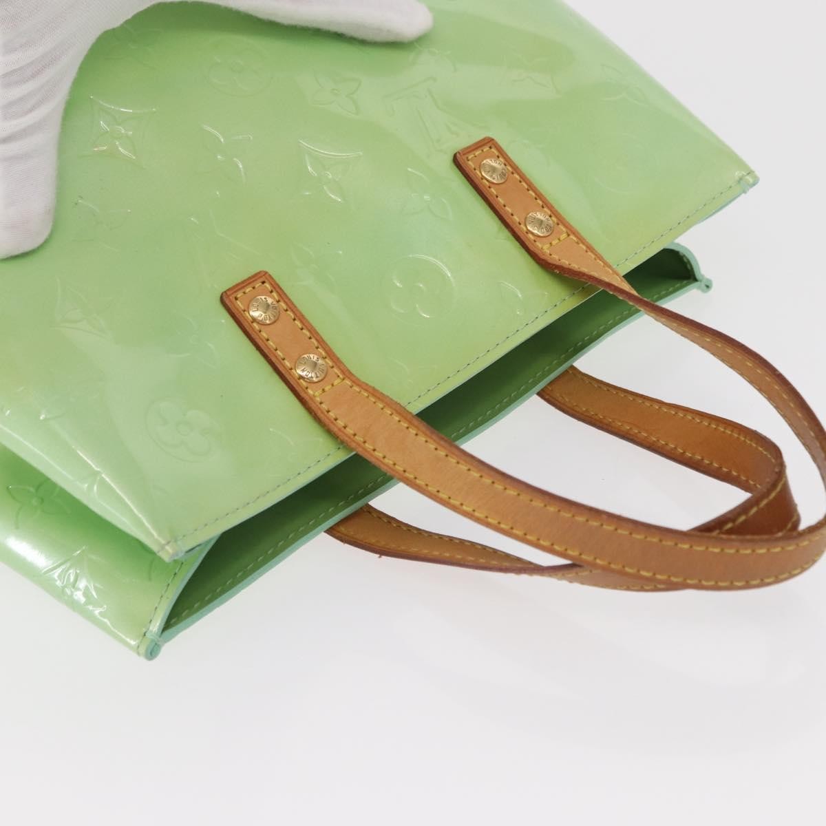 Louis Vuitton Reade Handbag Monogram Vernis Green Patent_Leather Tote Bag Bag (Pre-Owned)