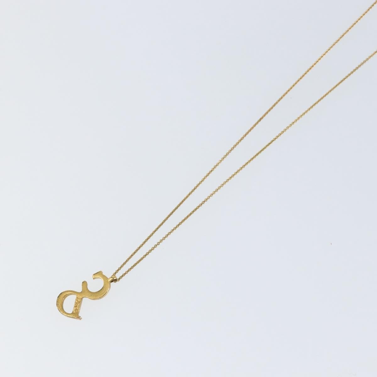 Christian Dior Cd Pendant Necklace Metal Gold Metal Necklace Jewelry (Pre-Owned)