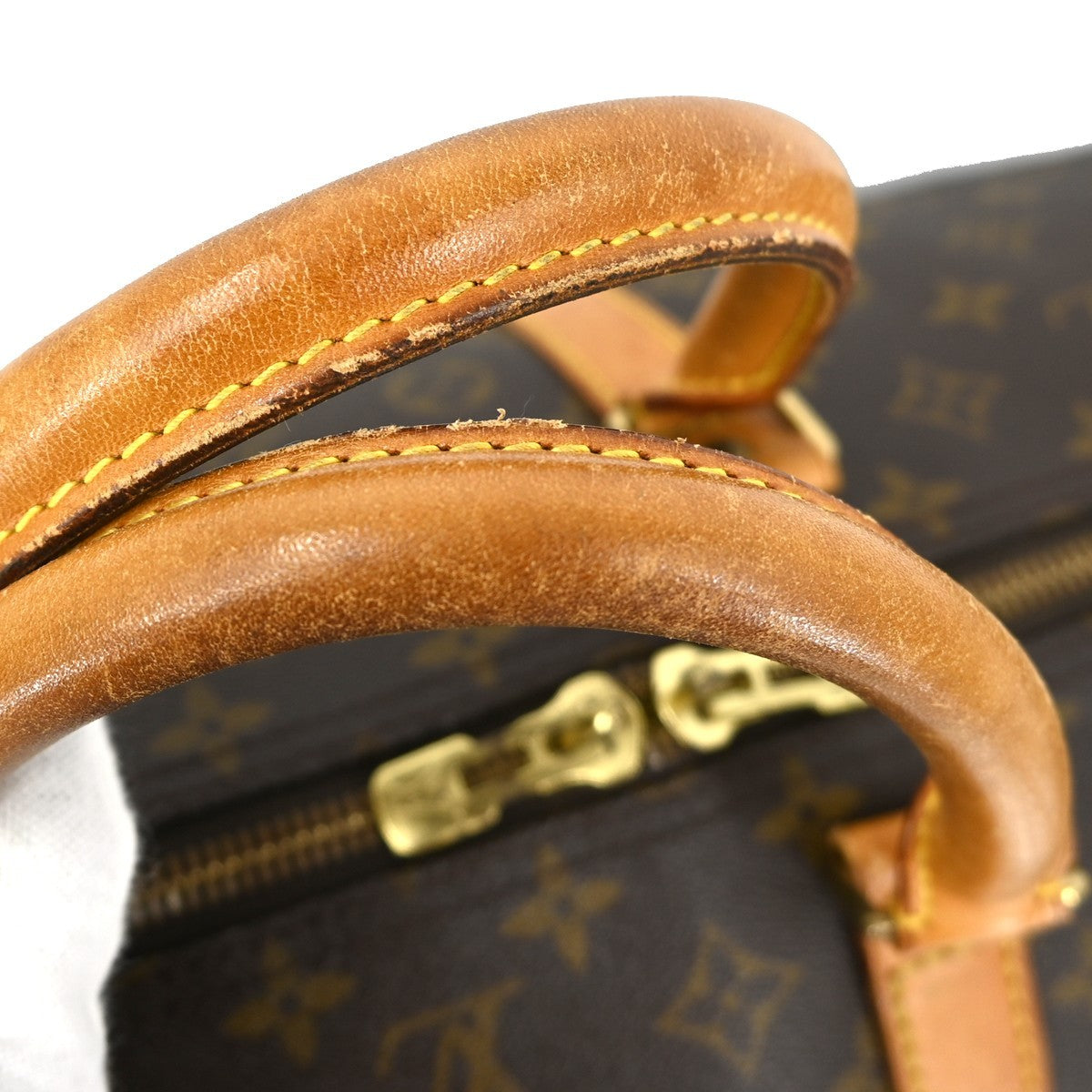 Louis Vuitton Keepall Bag Monogram Canvas Brown Canvas Travel Bag Bag (Pre-Owned)