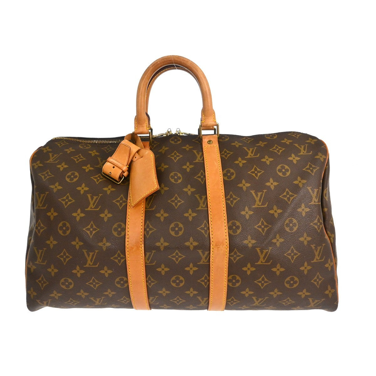 Louis Vuitton Keepall Bag Monogram Canvas Brown Canvas Travel Bag Bag (Pre-Owned)