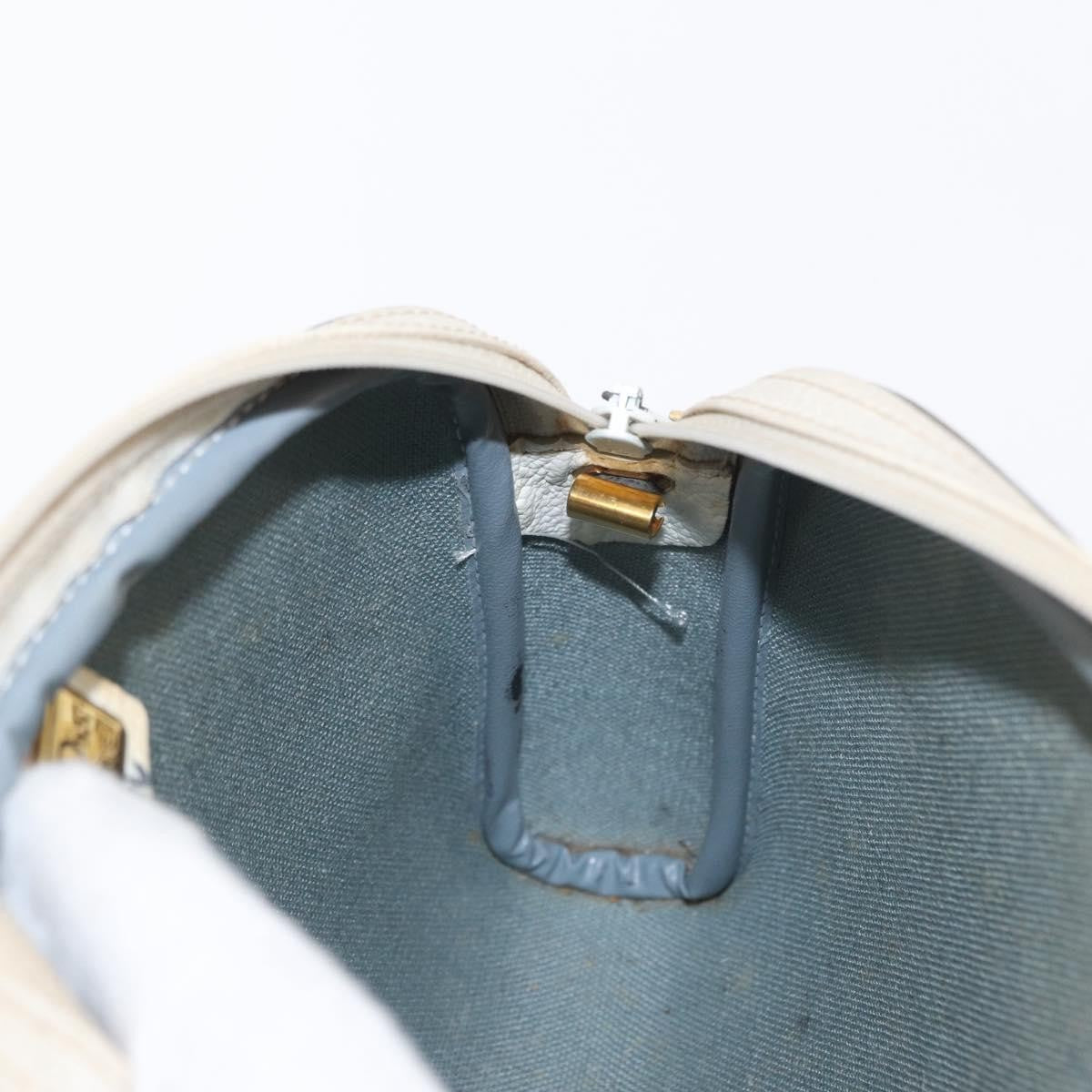 Christian Dior Vintage Honeycomb Shoulder Bag Canvas White Canvas Shoulder Bag Bag (Pre-Owned)