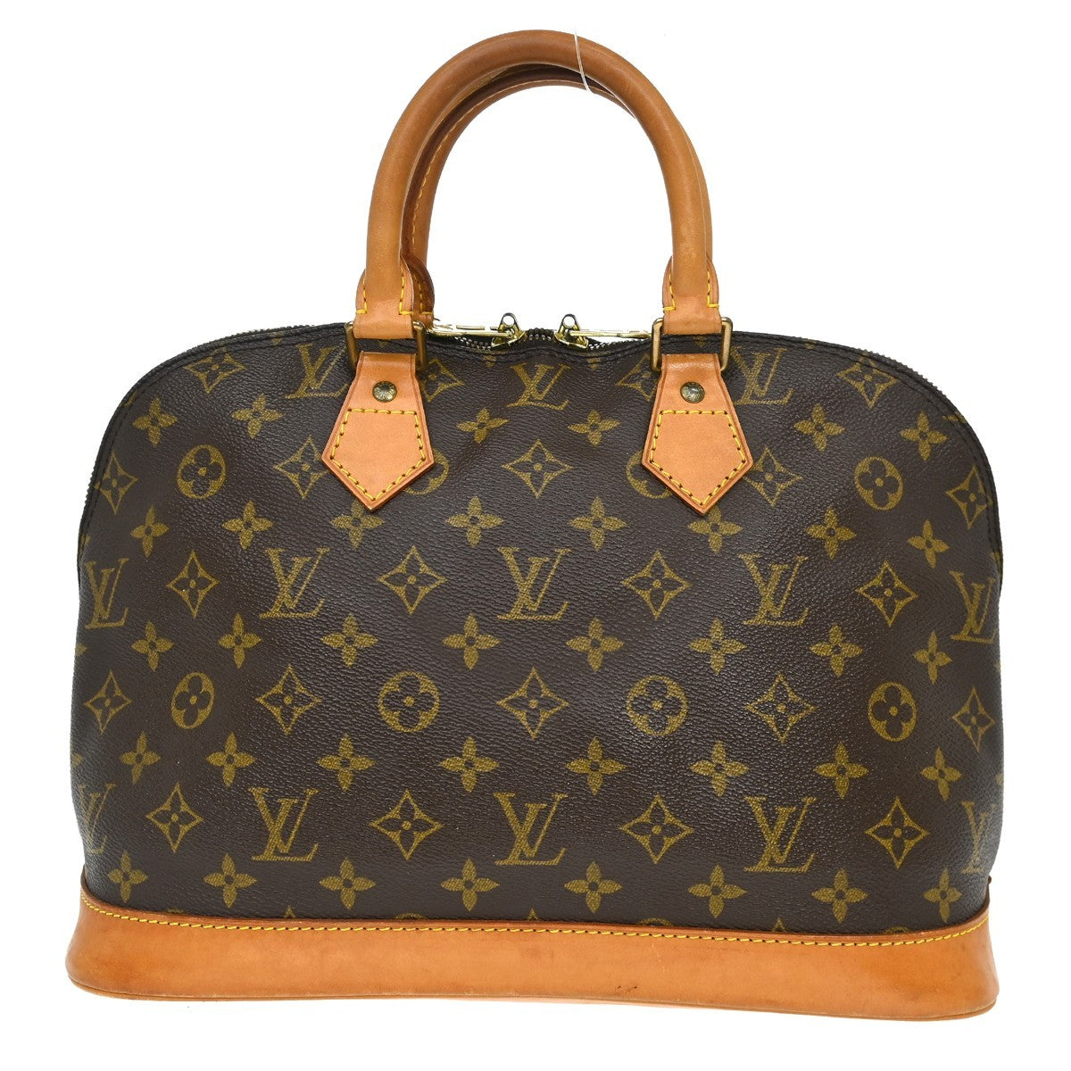 Louis Vuitton Alma Handbag Monogram Canvas Brown Canvas Handbag (Pre-Owned)