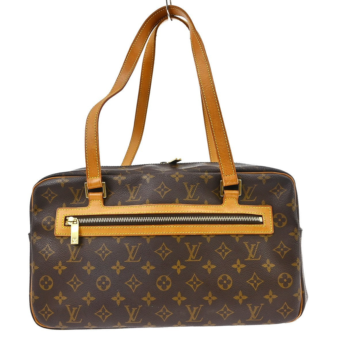 Louis Vuitton Cite Handbag Monogram Canvas Brown Canvas Shoulder Bag Bag (Pre-Owned)