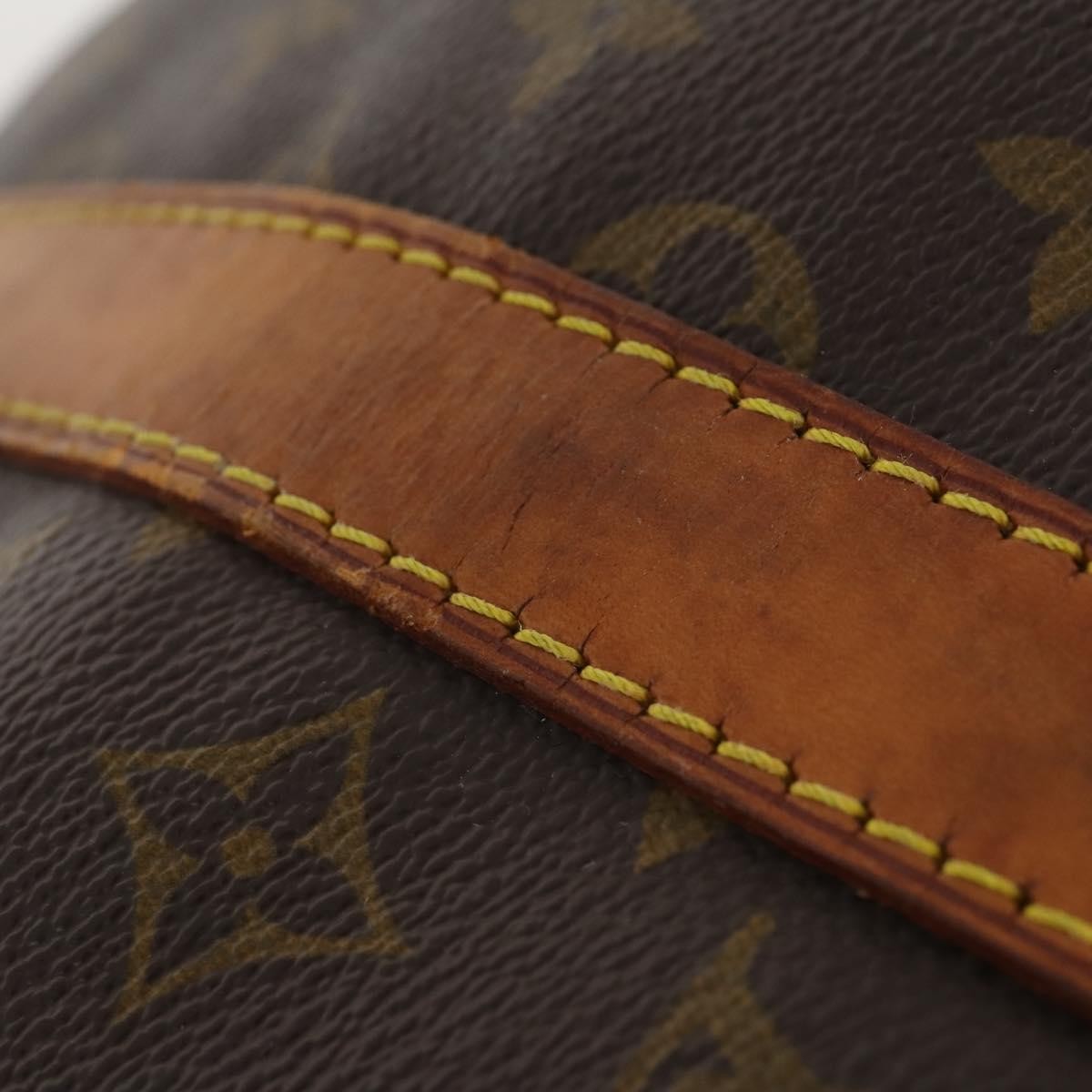 Louis Vuitton Keepall Bag Monogram Canvas Brown Canvas Travel Bag Bag (Pre-Owned)