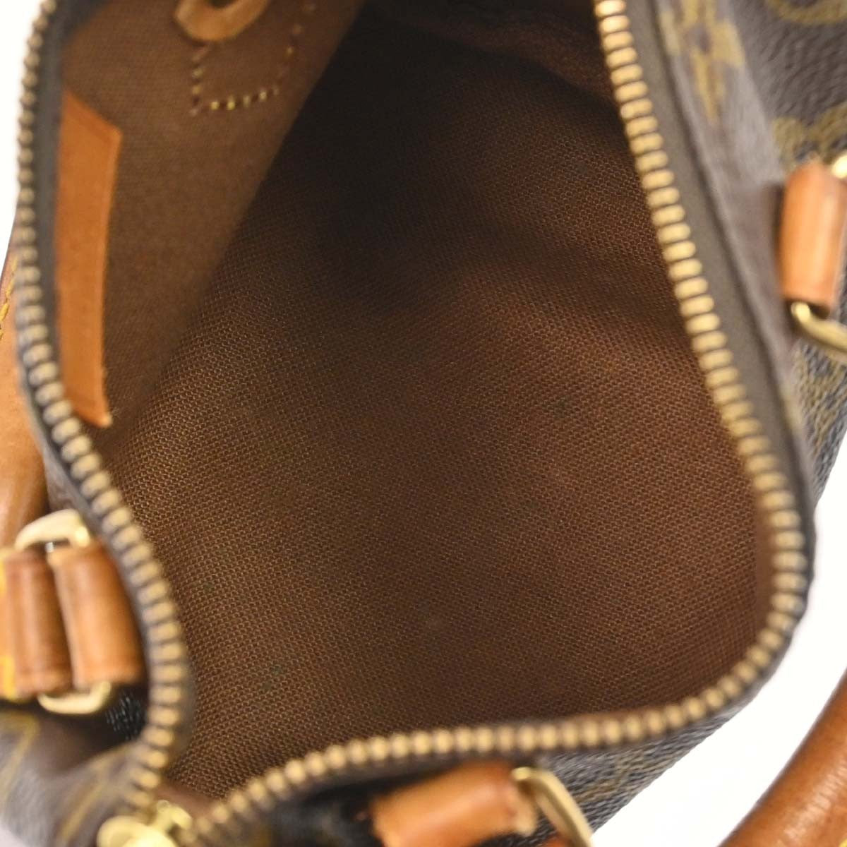 Louis Vuitton Speedy Mini Hl Handbag Monogram Canvas Brown Canvas Handbag (Pre-Owned)