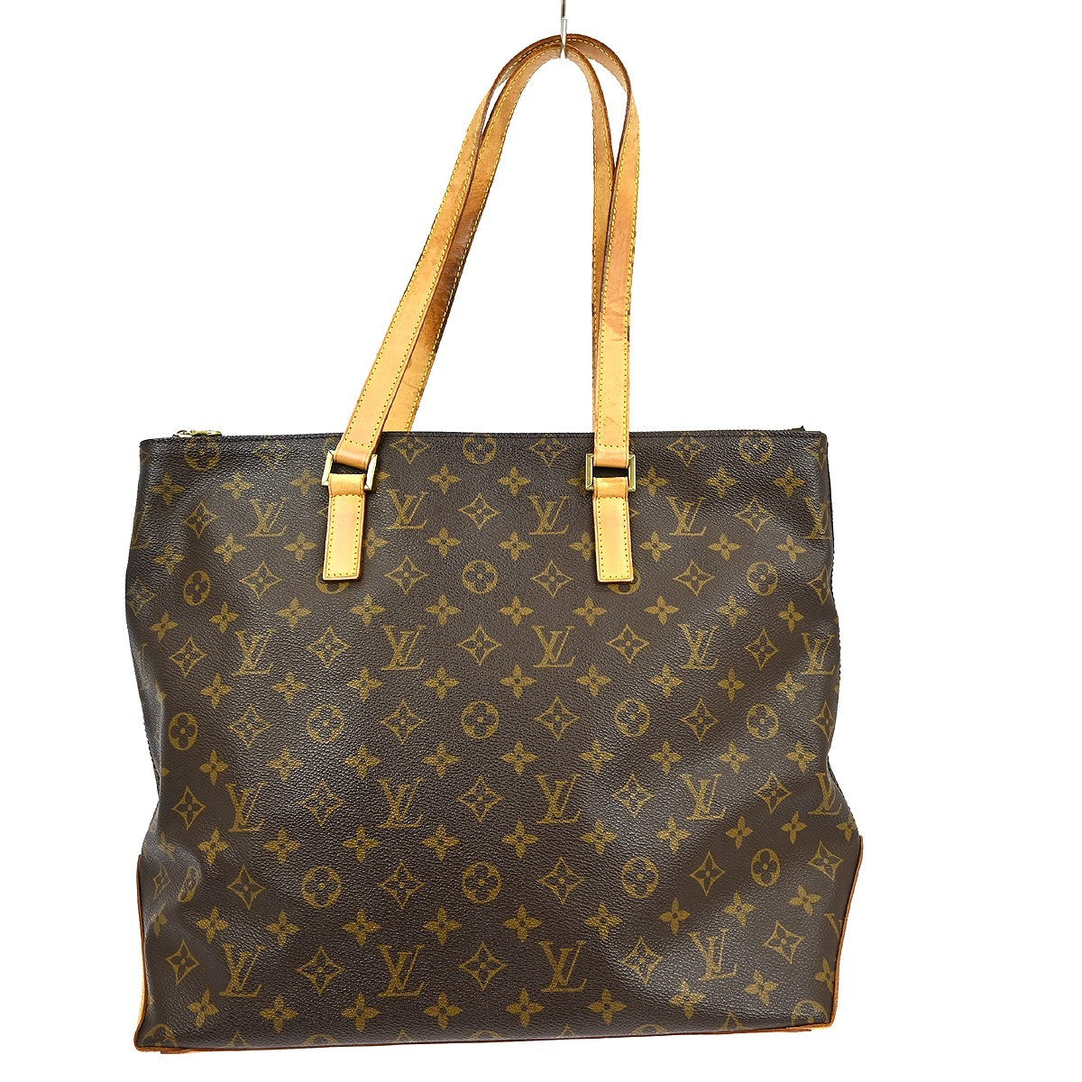 Louis Vuitton Cabas Mezzo Monogram Canvas Brown Canvas Tote Bag Bag (Pre-Owned)