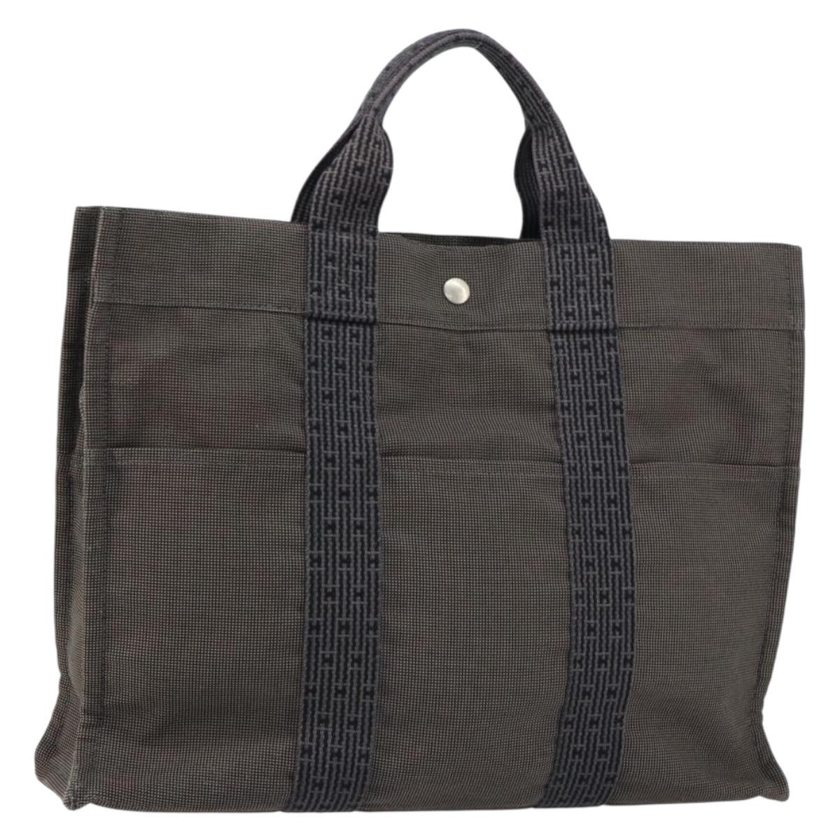 Hermes Fourre-Tout Herline Fourre-Tout Herline Gray Canvas Tote Bag Bag (Pre-Owned)